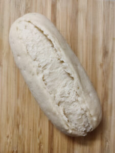 Mini baguette on a cutting board 