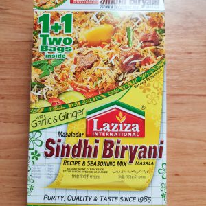 Store bought Biryani spice packet with packaging